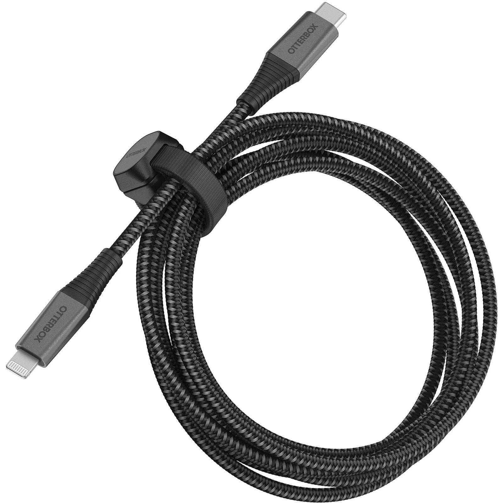 OtterBox Lightning to USB-C Fast Charge Premium Pro Cable (2M) - Black (78-80890), 3 AMPS (60W), Bend/Flex-Tested 30K Times, Braided Nylon, Rugged OtterBox Lightning to USB-C Fast Charge Premium Pro Cable (2M) - Black (78-80890), 3 AMPS (60W), Bend/Flex-Tested 30K Times, Braided Nylon, Rugged